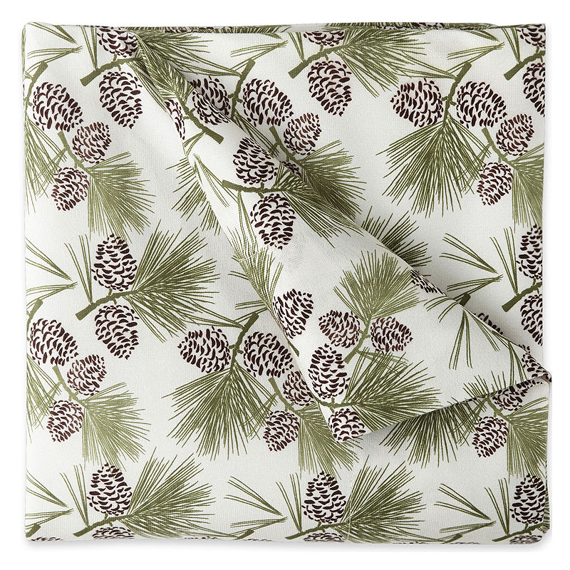 Micro Flannel Print Sheet Set, Full, Brown
