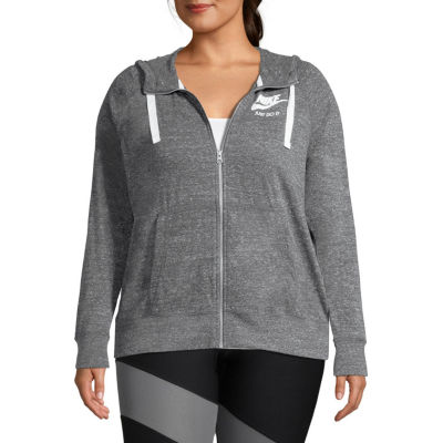 nike women's gym vintage full zip hoody