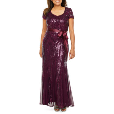 purple short formal dress