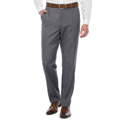 Stafford Mens Classic Fit Stretch Dress Pant, Color: Med Gray - JCPenney