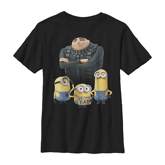 Little & Big Boys Crew Neck Despicable Me Short Sleeve Graphic T-Shirt