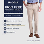 Haggar® Mens Iron Free Premium  Straight Fit Flat Front Khaki Pant