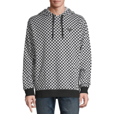 vans overhead checkerboard sleeve hoodie