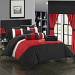 Chic Home Mackenzie 20-pc. Midweight Embroidered Comforter Set