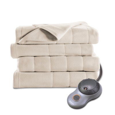 Sunbeam Heated Quilted Fleece Heavyweight Electric Blanket - JCPenney