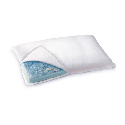 Sleep Innovations Reversible Gel Memory Foam Pillow Color White