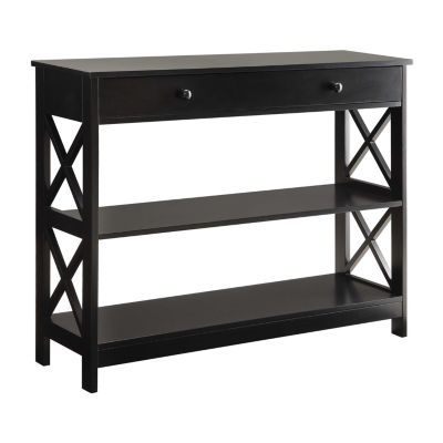 Convenience Concepts Oxford Living Room, Convenience Concepts Omega 1 Drawer Console Table