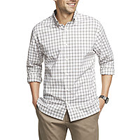 Tralounry Mens Plaid Lapel Basic Classic Button Down Slim-Fit Shirts Tops 
