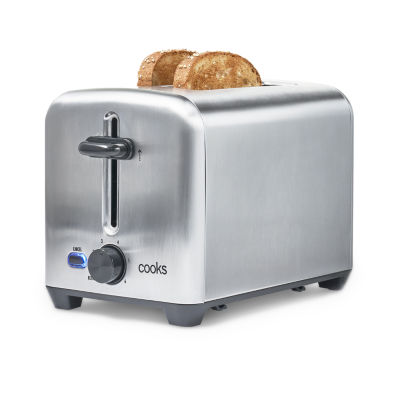 Cooks 2Slice Stainless Steel Toaster 22304/22304C, Color Stainless