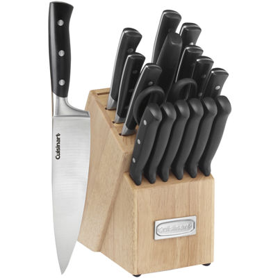 Cuisinart® 18Piece TripleRiveted Knife Set + Wood Block, Color