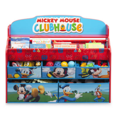 mickey mouse book and toy organizer