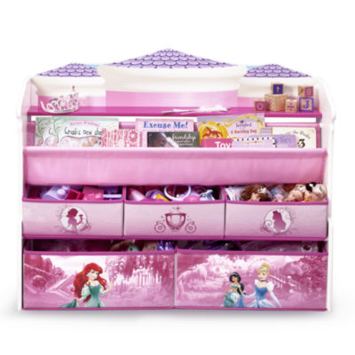 frozen book and toy organizer