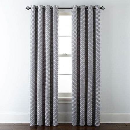 (89% OFF) Liz Claiborne Light-Filtering Grommet-Top Curtain Panels, Many Styles $9.99 Deal