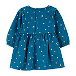 Carter's Baby Girls Long Sleeve Fitted Sleeve 3-pc. Dress Set