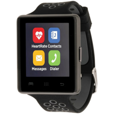 itouch air 2 smartwatch with heart rate monitor and silicone strap