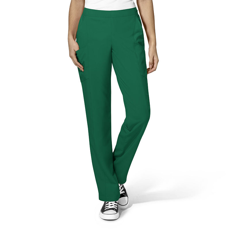 Wonder Wink W123 By Wonderwink 5155 - Women'S Full Elastic Flat Front Pant, Womens, Size X-Small, Green