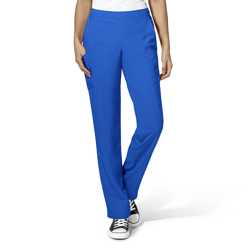 Wonder Wink W123 By Wonderwink 5155 - Women'S Full Elastic Flat Front Pant - Plus, Womens, Size X-Large, Blue