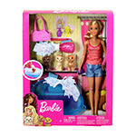 Barbie Doll And Puppy Bath Time Playset