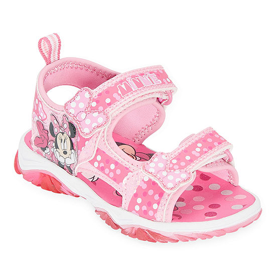 Disney Collection Toddler Girls Adjustable Strap Flat Sandals