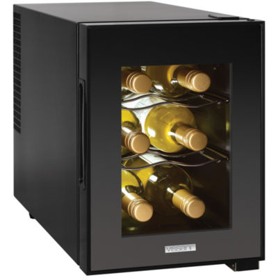 Magic Chef 6 Bottle Countertop Wine Cooler Color Black