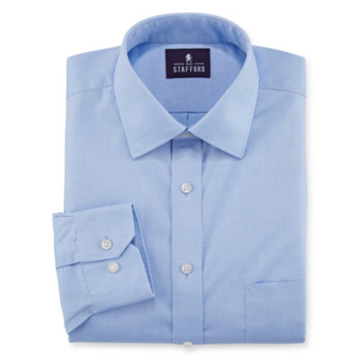 Stafford® Executive Non-Iron Cotton Pinpoint Oxford Dress Shirt ...