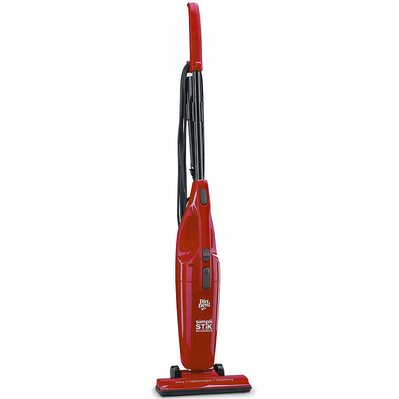 Dirt Devil SimpliStik Lightweight Corded Bagless Stick Vacuum, SD20000RED