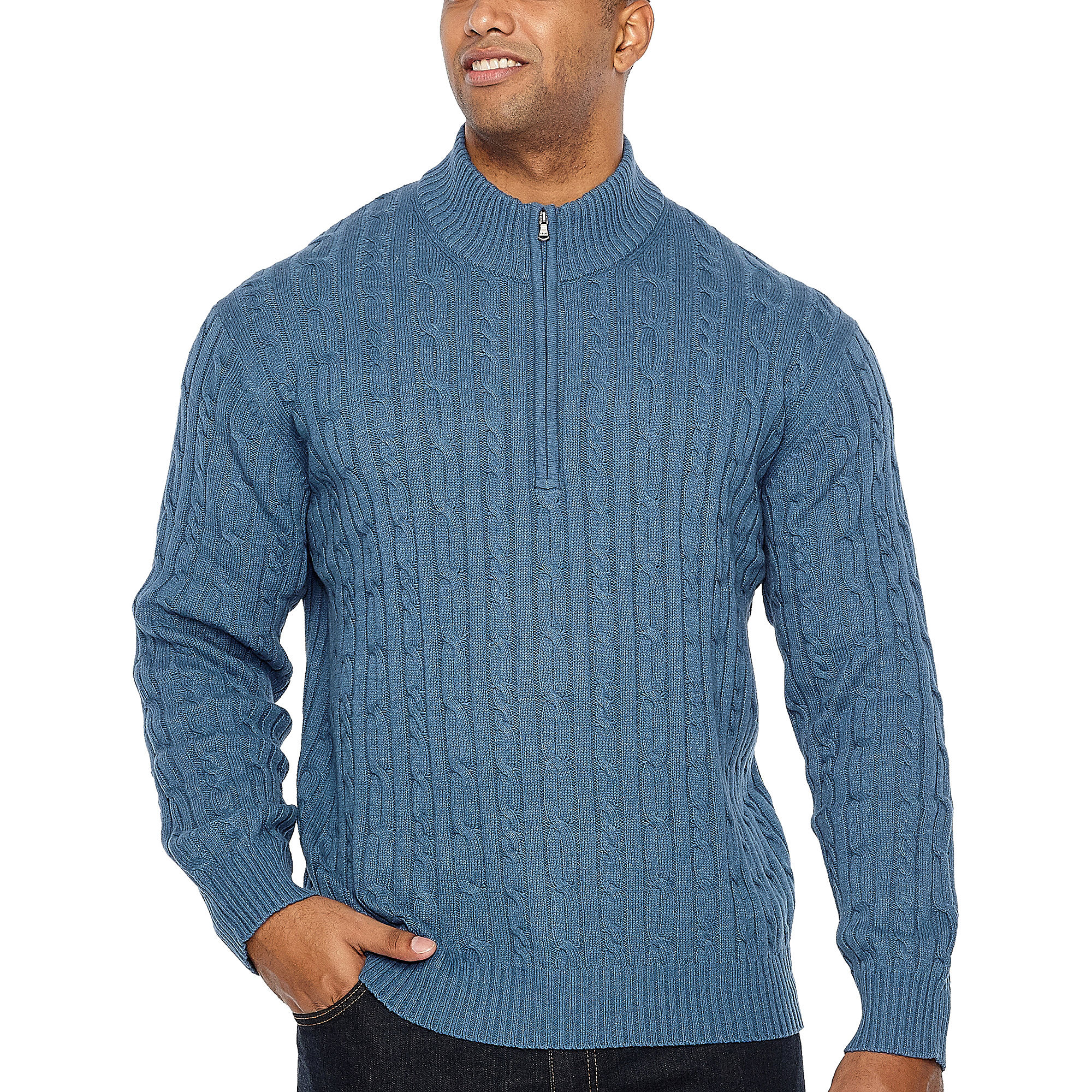 UPC 676108465791 product image for IZOD Collar Neck Long Sleeve Pullover Sweater - Big and Tall | upcitemdb.com