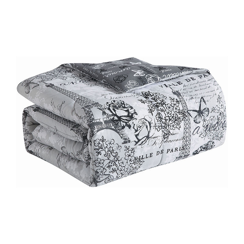 Avondale Manor Amour 8-Pc. Complete Bedding Set With Sheets, Black White
