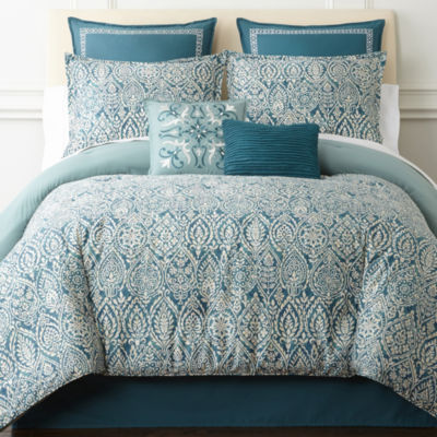 Eva Longoria Home Esme 4 Pc Comforter Set Color Jade Jcpenney