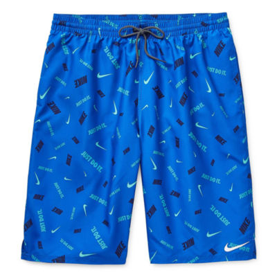 blue nike swim trunks