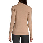 Worthington Long Sleeve Turtleneck Sweater - Tall