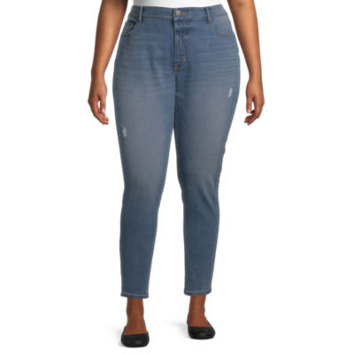 a.n.a Plus Womens High Rise Skinny Ankle Jean JCPenney