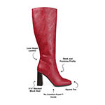 Journee Collection Womens Karima Riding Boots Stacked Heel