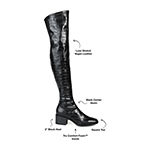 Journee Collection Womens Mariana Extra Wide Calf Over the Knee Boots Block Heel