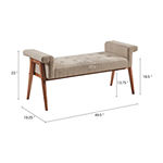 INK+IVY Mason Living Room Collection Bench