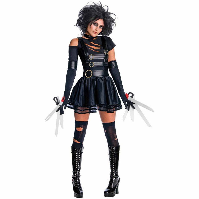 Buyseasons Edward Scissorhands - Miss Scissorhands Adult Costume, Girls, Size Medium, Black