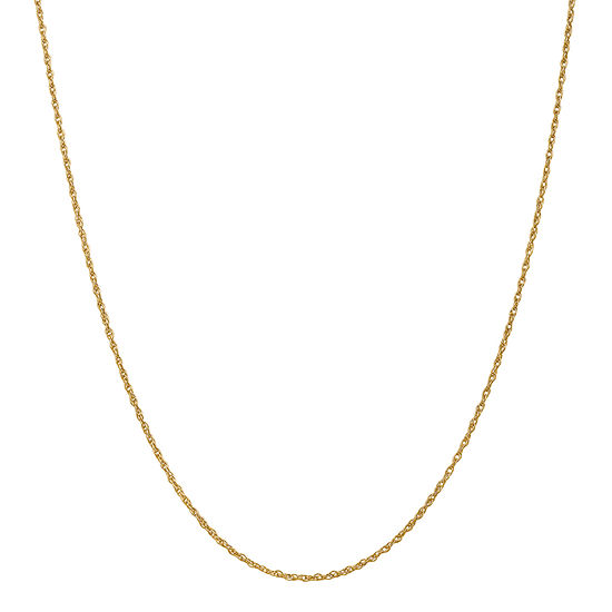 18K Gold Solid Rope Chain Necklace - JCPenney
