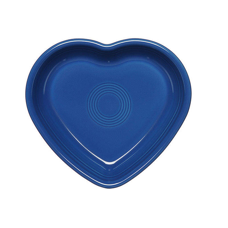 Fiesta Medium Heart Bowl, Blue
