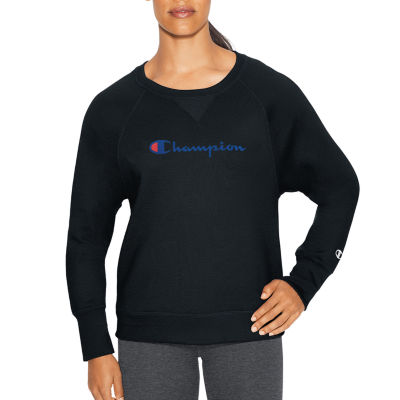 champion long sleeve crew neck sweatshirt