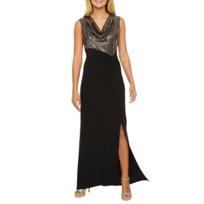 scarlett sleeveless high low evening gown