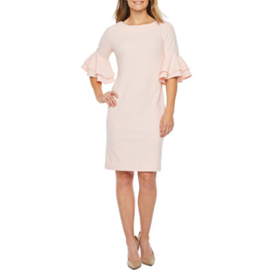 liz claiborne short sleeve sheath dress