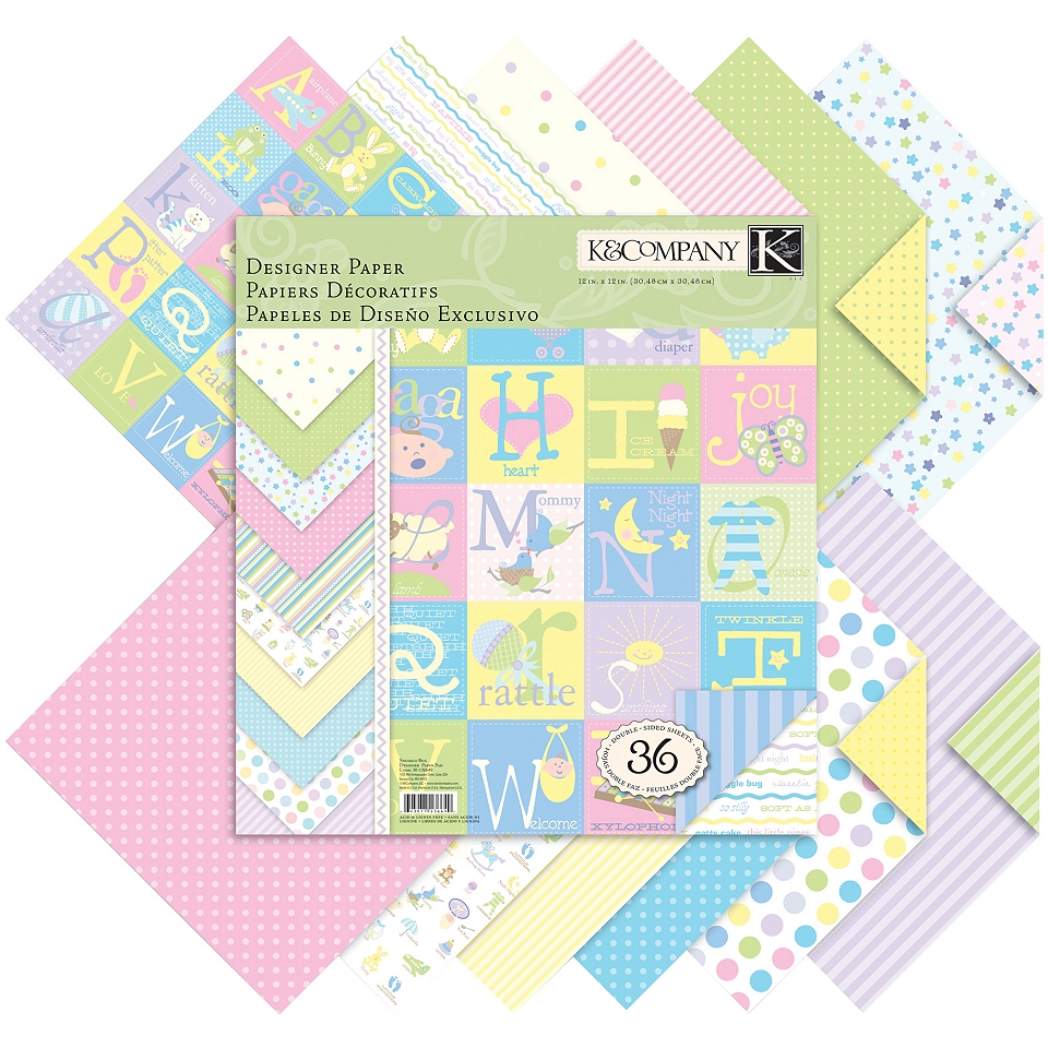 Snuggle Bug Designer Double Sided Paper Pad 36 Sheets