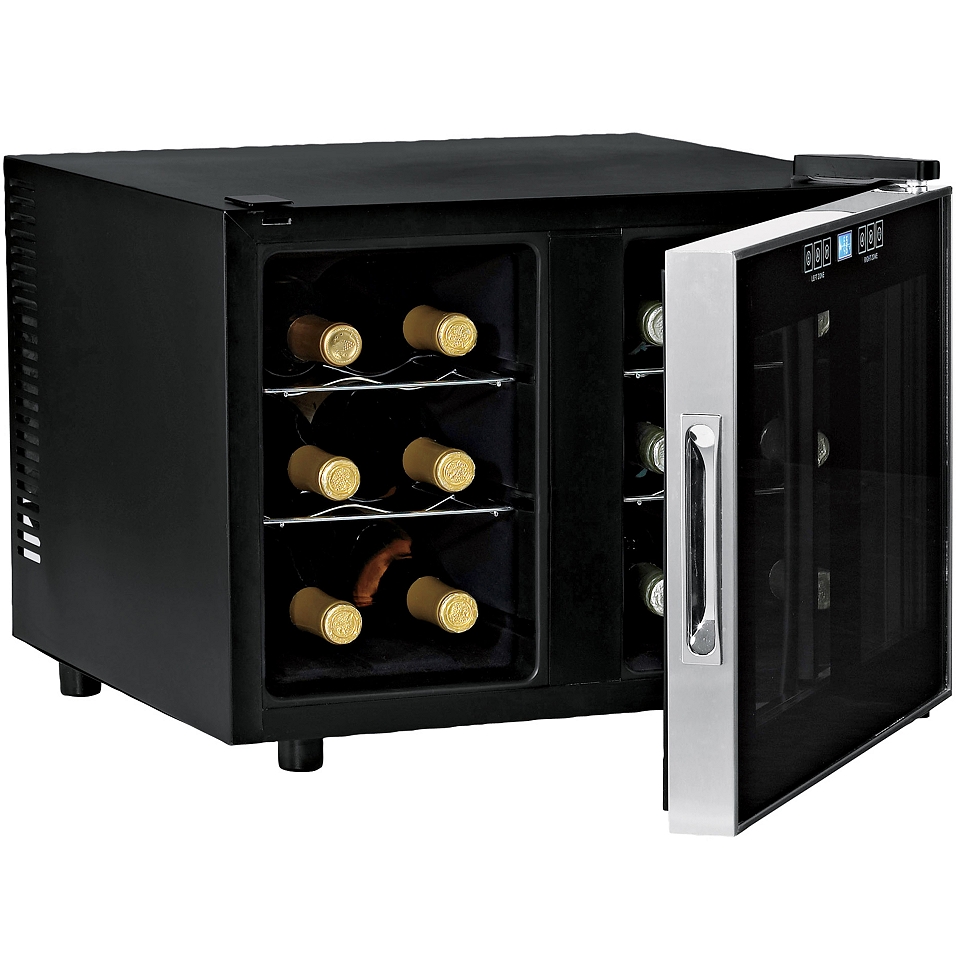 WINE ENTHUSIAST 12 Bottle Silent Dual Zone Touchscreen Wine Refrigerator