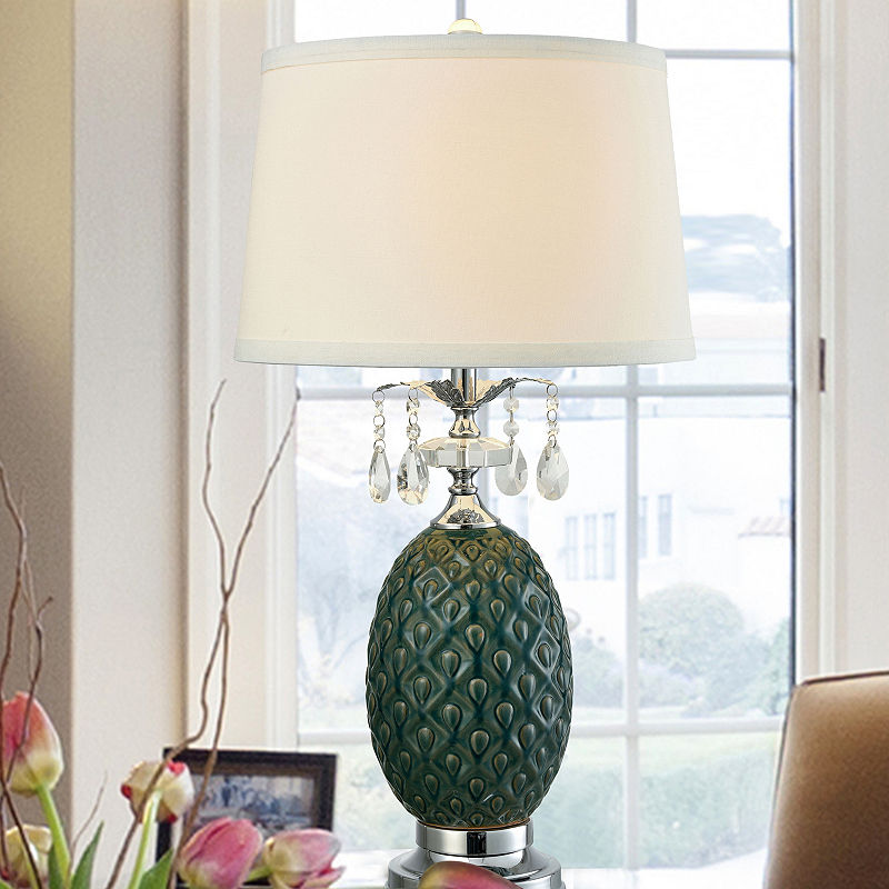 Dale Tiffany Led Maxie Crystal Table Lamp, Blue