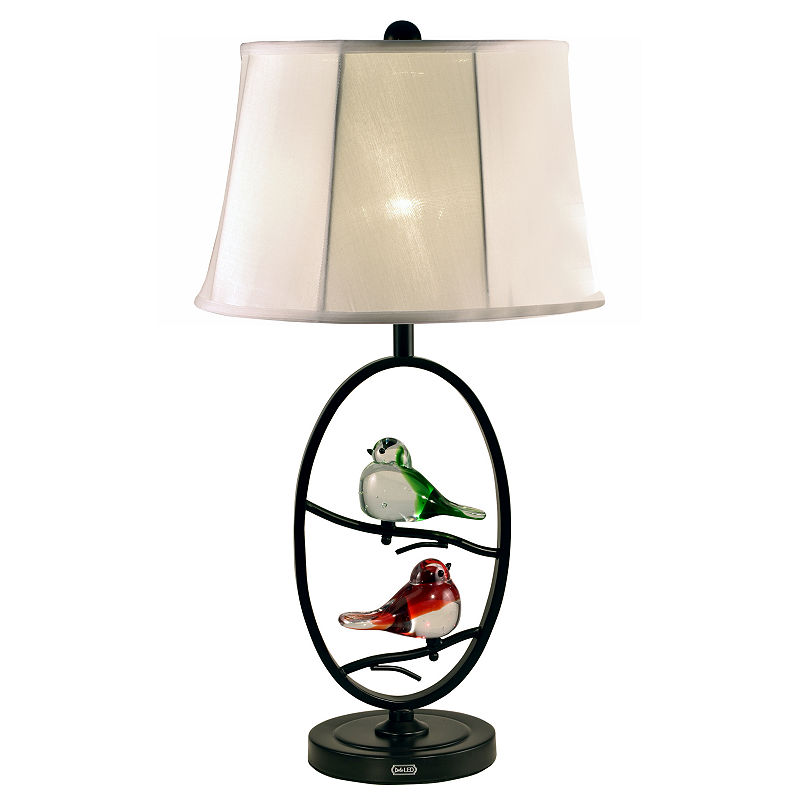 Dale Tiffany Led Finch Oval Table Lamp