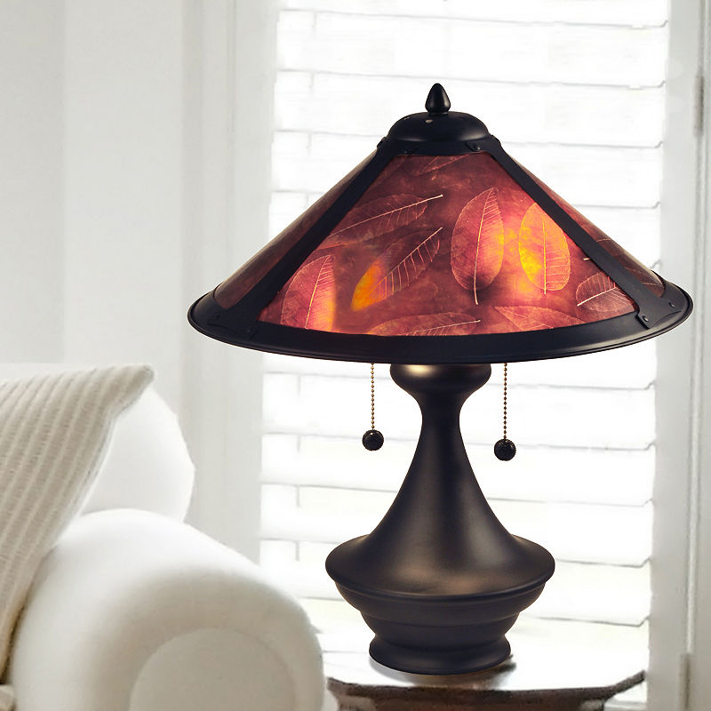 Dale Tiffany Chalton Mica Table Lamp, Brown