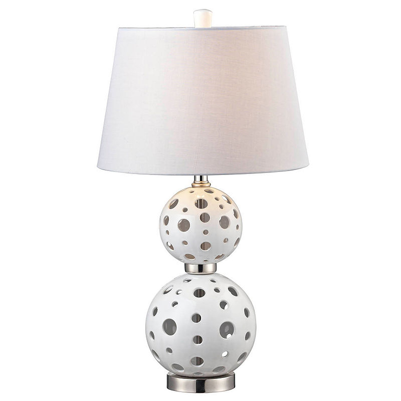 Dale Tiffany Encore Table Lamp, White