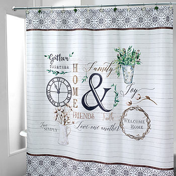 Avanti Modern Farmhouse Shower Curtain, Religious Shower Curtains