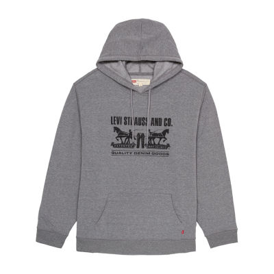 mens grey levi hoodie