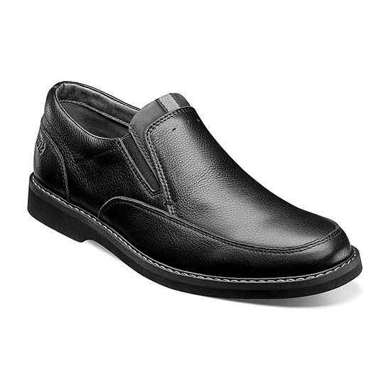 Nunn Bush Mens Barklay Slip-On Shoe, Color: Black Tumbled - JCPenney